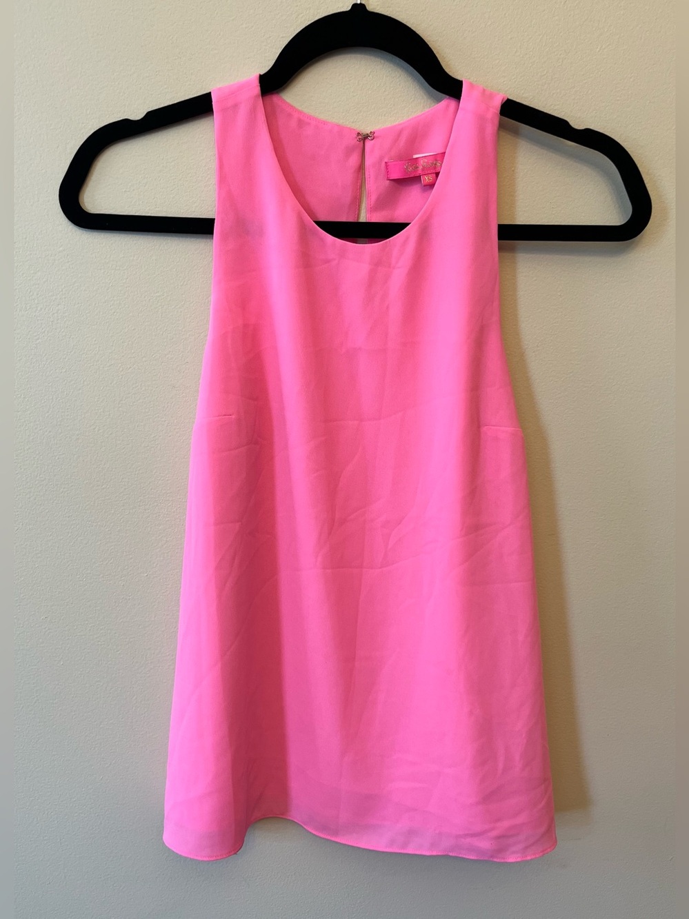 Lilly Pulitzer Tank Top Bright Pink Women's Size XS Flowy Preppy Vacation